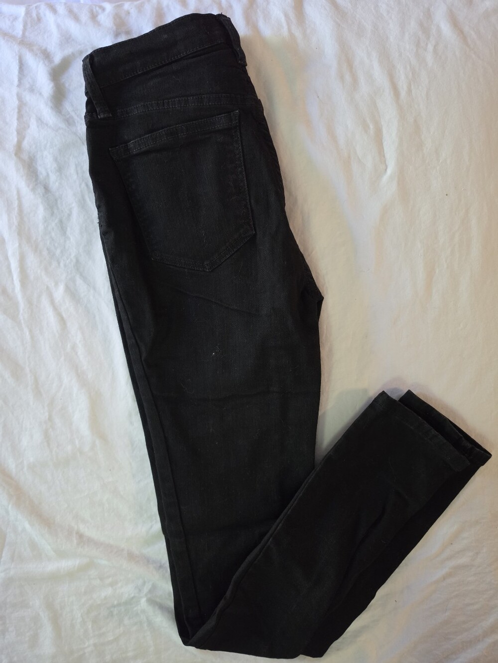 Free People Black High Rise Skinny Jeans Size 26 Classic Stretch Slim Leg